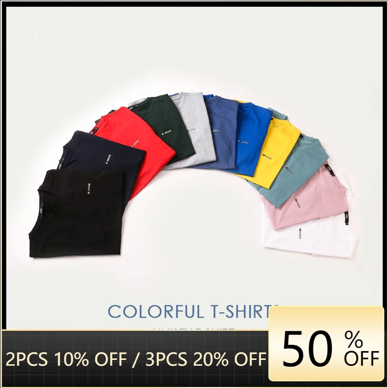 

LKSD Summer New Unisex Tshirt Causal Cotton Multicolor Oneck Loose Women Clothing Streetwear Basic Men Tshirt Tops U010500112