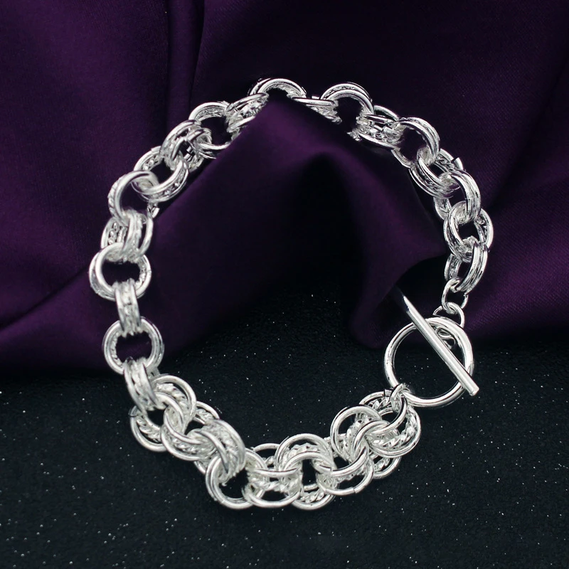 

Bracelet Fashion Solid Chain For Women Lady Wedding Pretty Charms High Quality Jewelry