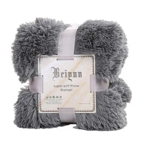 Smoke Gray 80x120 см мягкая пушистая лохматая теплая кровать диван покрывало постельное белье Простыня пледы одеяло рождественские украшения для дома - Цвет: Smoke Gray