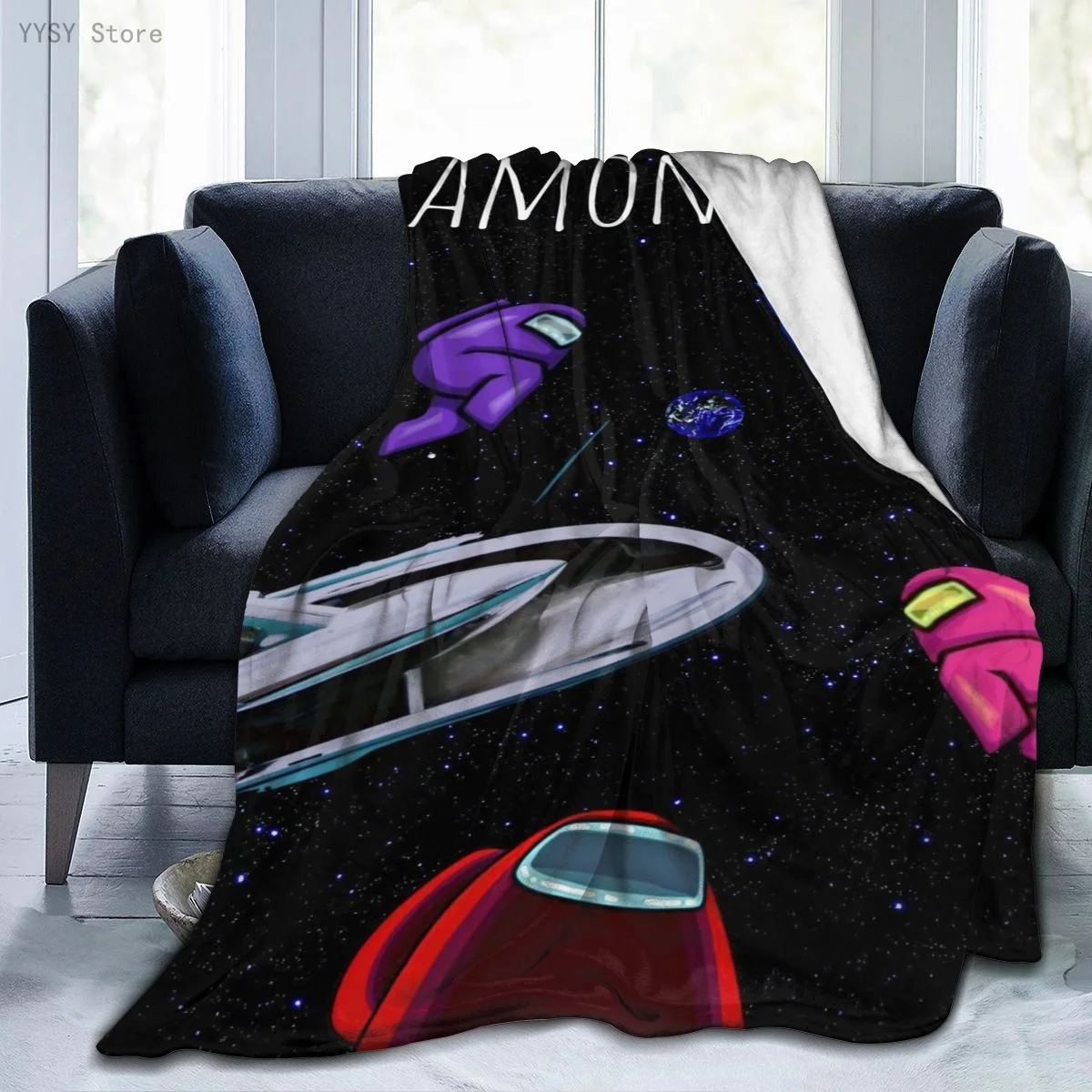 

Among Us (27) Anime printed Ultra-Soft Micro Fleece Blanket flannel throw Sherpa bedspread bedding sofa