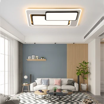 New Modern LED ceiling lights Surface Mount ceiling lamp for Bed room Living room Round/Square lampadario led light fixtures