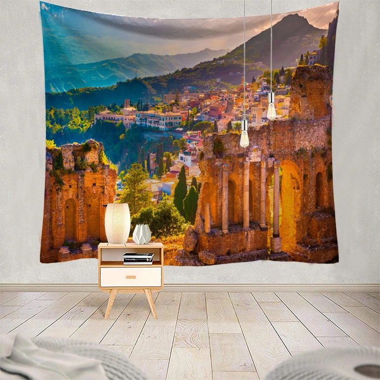Wall carpet for Bedroom Forest Landscape Tapestry Hanging Tapesty Blanket 200X150cm Print tapestry boho home decorative | Дом и сад