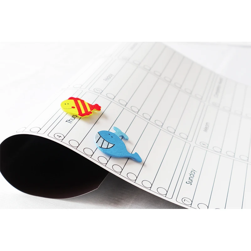 Magnetic Weekly Monthly Planner Calendar Template Dry Erase Board Soft Magnet Fridge Stickers Message Memo Kids Erasable Markers |