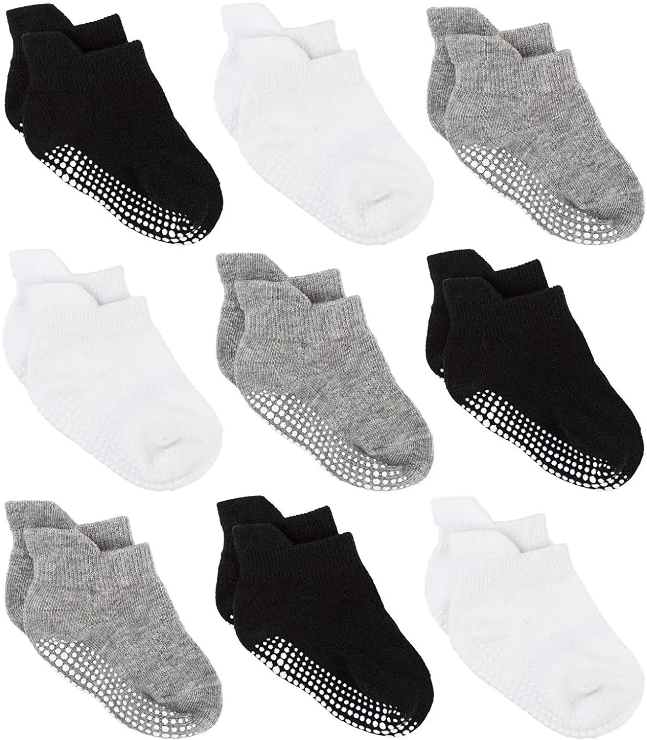 Хлопковые нескользящие носки для новорожденных мальчиков и девочек, на возраст 0-24 м, 6 шт./упаковка, Нескользящие, 2021 носки skidders xy4413 возраст 24
