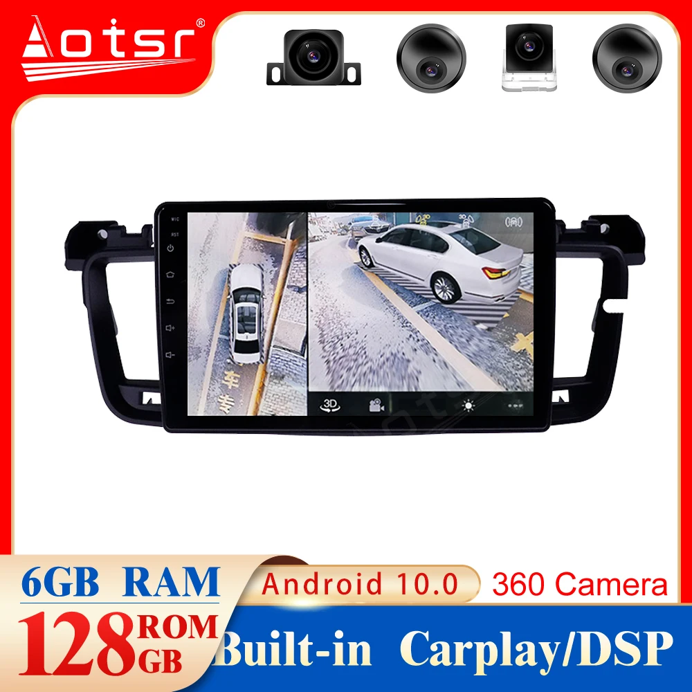 

6G+128G Android10.0 For PEUGEOT 508 2011 - 2018 Car Radio Multimedia Video Player Navigation GPS 2 din dvd Built-in carplay dsp