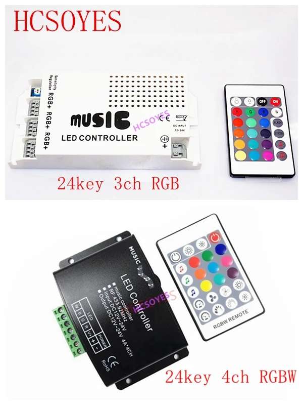 DC12 24V 24 клавиши музыка инфракрасный пульт дистанционного управления RGB RGBW