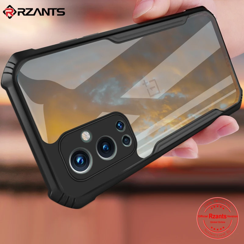 rzants for oneplus 9 9 pro oneplus 9r phone case hard beetle hybrid shockproof slim crystal clear cover double casing free global shipping