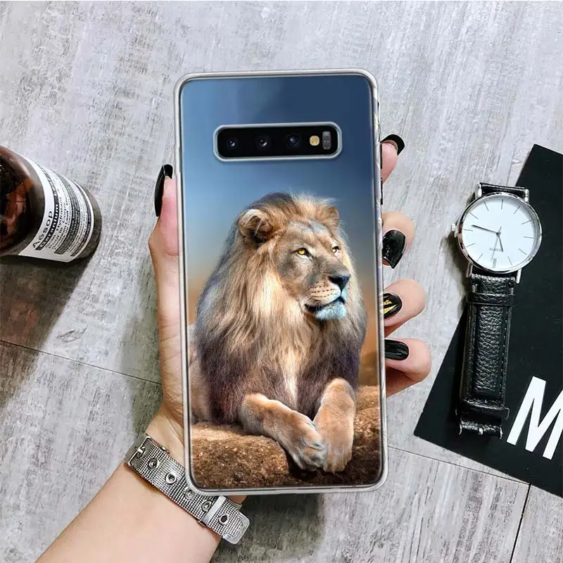Lion Alpha Male Cub Phone Case For Samsung Galaxy S20 FE S10 Plus S21 S22 S23 Ultra S10E S9 S8 S7 Edge Fundas Cover Coque images - 6