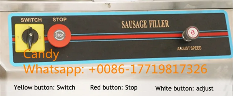 Электрическая машина для наполнения колбасных изделий 15L автоматическая