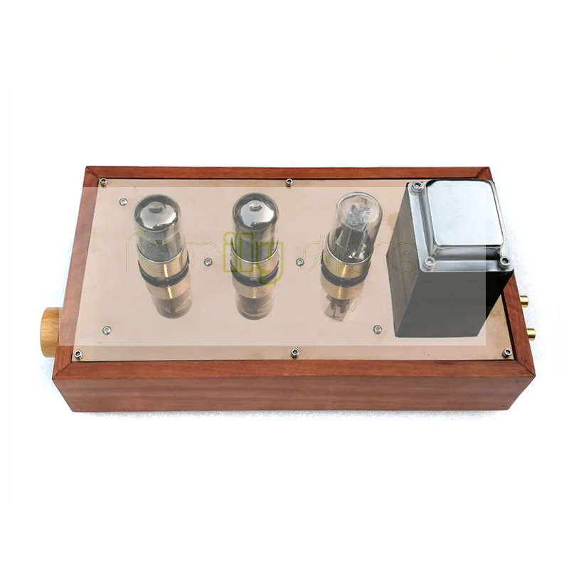 Ламповый предусилитель qingning 6N8P 6SN7 выпрямитель желчи 6Z5P коробка из цельного