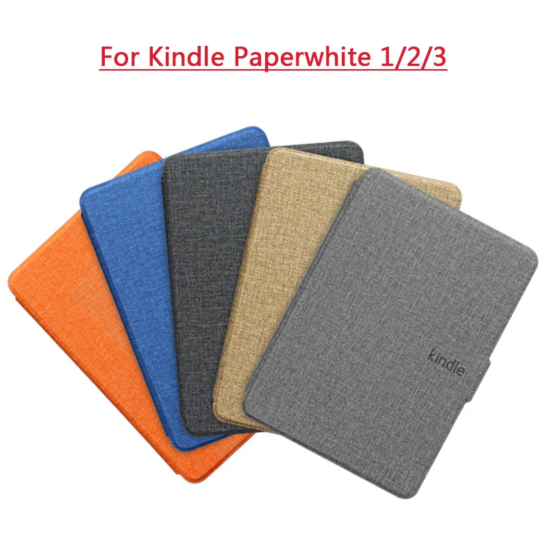 

Ultra Slim PU Leather Protective Shell Smart Case Folio Cover For Amazon Kindle Paperwhite 1/2/3 DP75SDI Generation Case