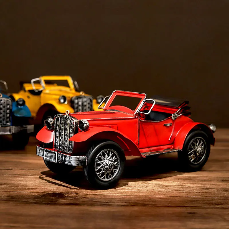 Классические украшения в стиле ретро из железа металла модель автомобиля для