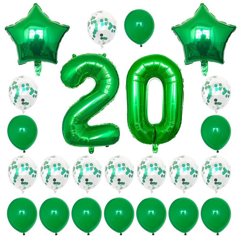 День рождения набор воздушных шариков с воздушные шары из фольги в виде цифр