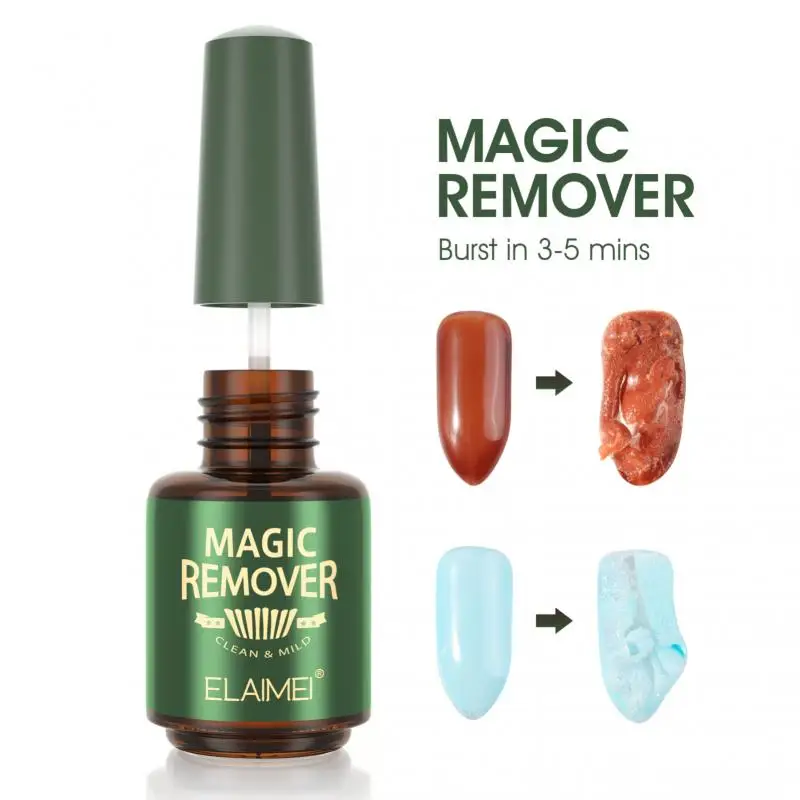 Nail Gel Polish Remover Unloading Nail Glue Top Coat Gel Fast Manicure Semi Permanent Remover Varnish Tool Nail Cleaner Gel 15ml