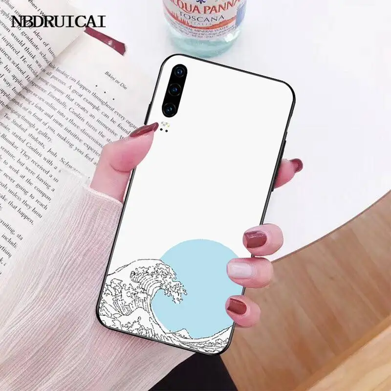 Мягкий чехол для телефона PENGHUWAN The Great Wave off Kanagawa с пользовательским фото Huawei Honor 20 10