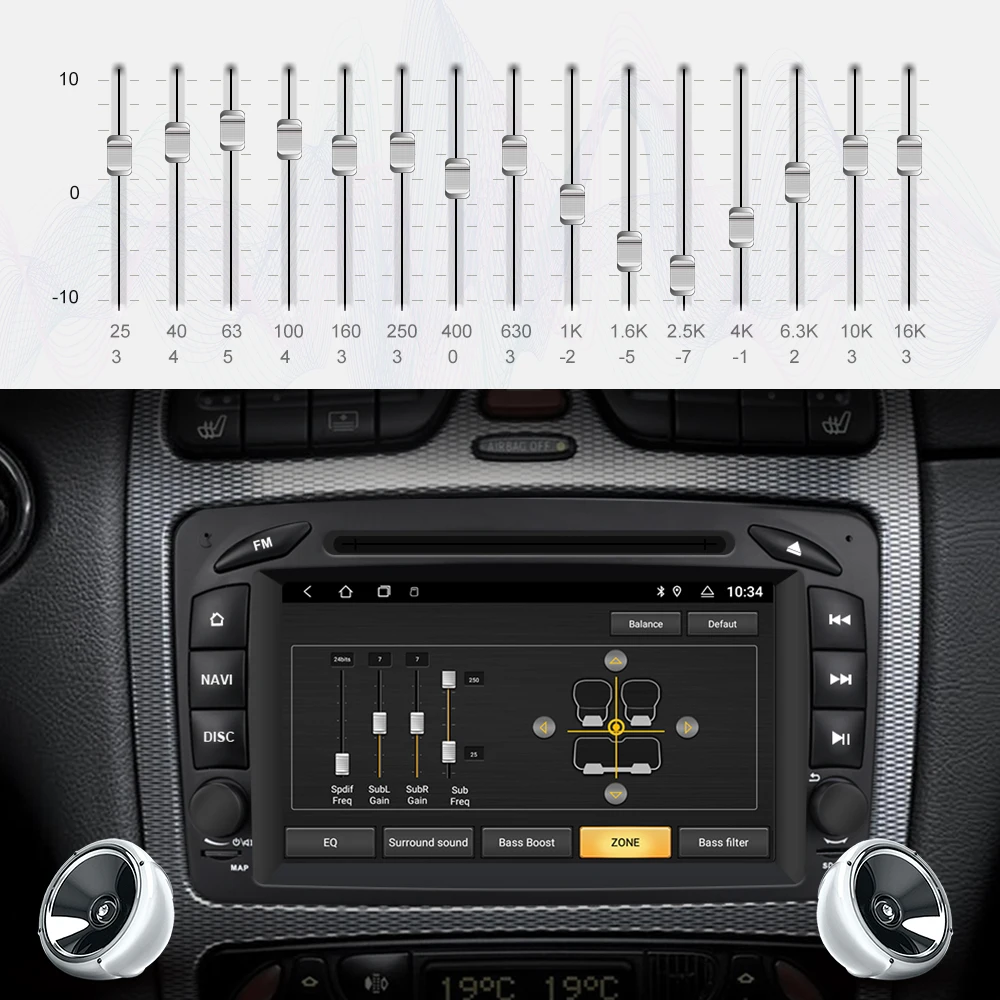 Автомагнитола Isudar 2 Din Android 9 для Mercedes/Benz/CLK/W209/W208/W463/Vaneo/Viano/Vito|Автомагнитолы| |