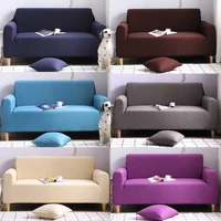 solid color corner sofa covers for living room elastic slipcovers couch cover spandex stretch sofa towel singletwothree 4 seat