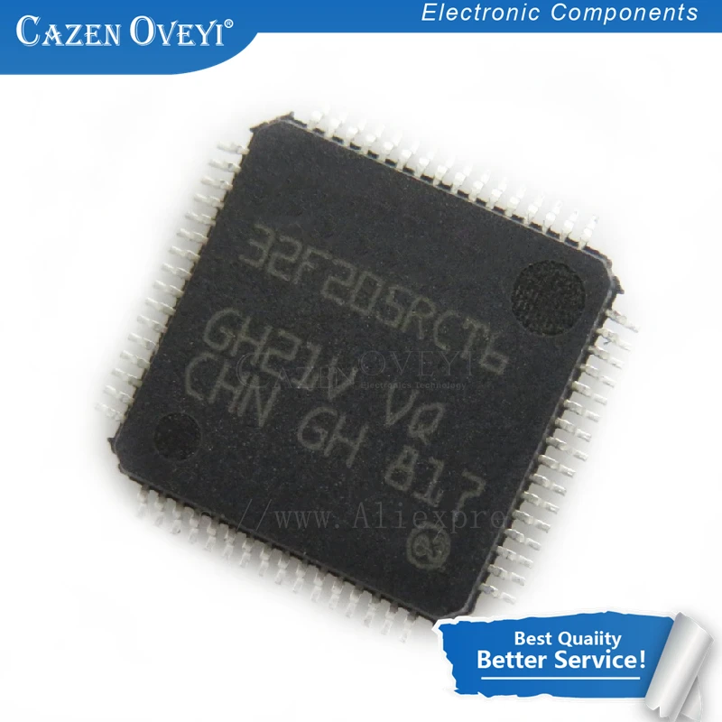 1 шт./лот STM32F205 32-битная вспышка STM32F ARM Cortex M3 RISC 256KB 2 5 в/3 3 В 64-контактный LQFP STM32F205RCT6 в