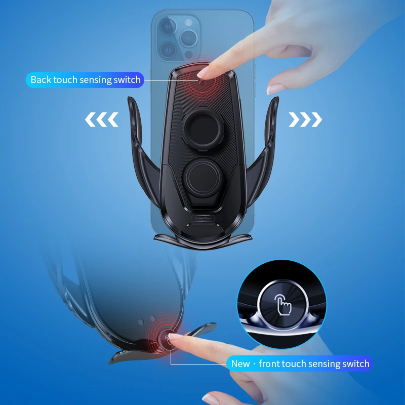 Automatic 15W  Car Wireless Charger for iPhone 13 12 11 XS Samsung S21 S20 Infrared Sensor Holder Charging Universal for Phone
