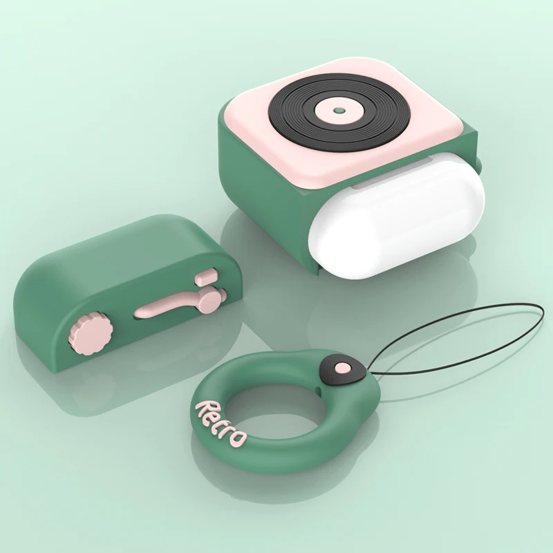 Чехол для AirPods 2 1 с милыми забавными мультяшными рисунками для пары, защитный чехол для наушников, чехол для Airpods 2 1 с кольцом на палец, чехол Funda