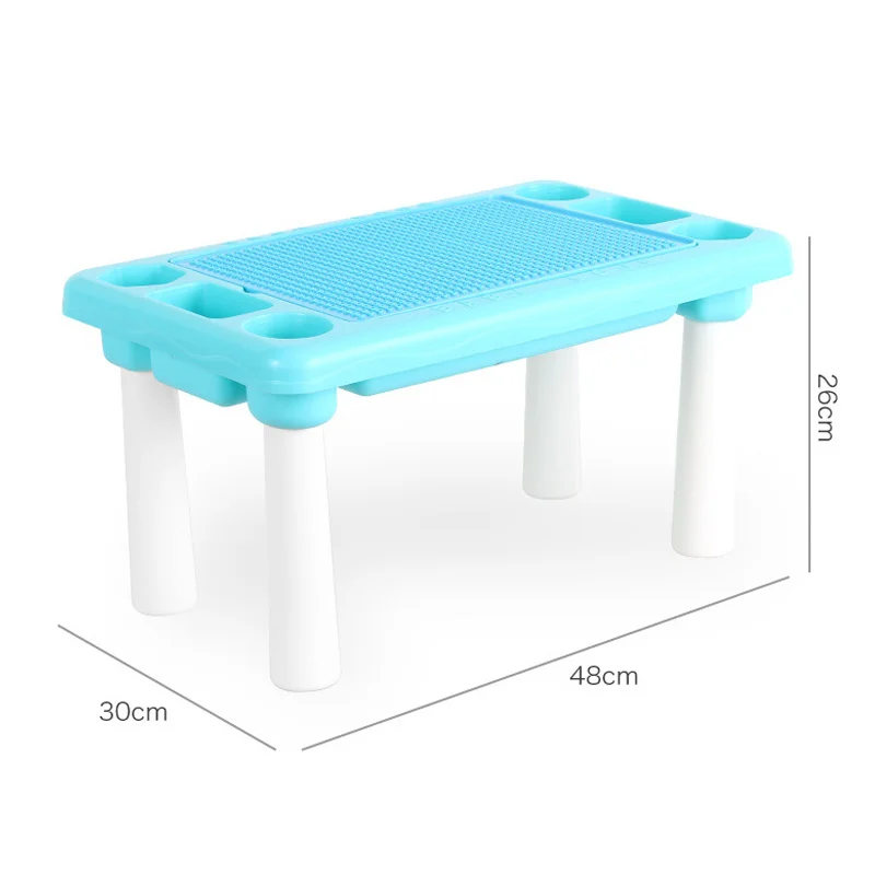 

Multifuncational Table Building Blocks Children Activity Great Educational Size Table Children Brick Toys
