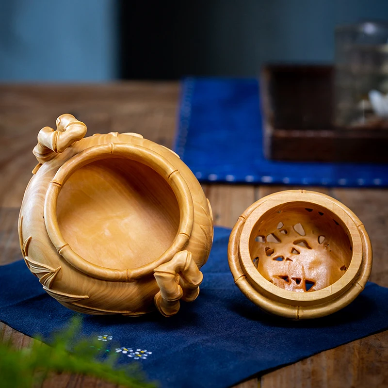 Резьба по дереву благовония сжигание Boxwood твердая резьба бамбуковая секция для