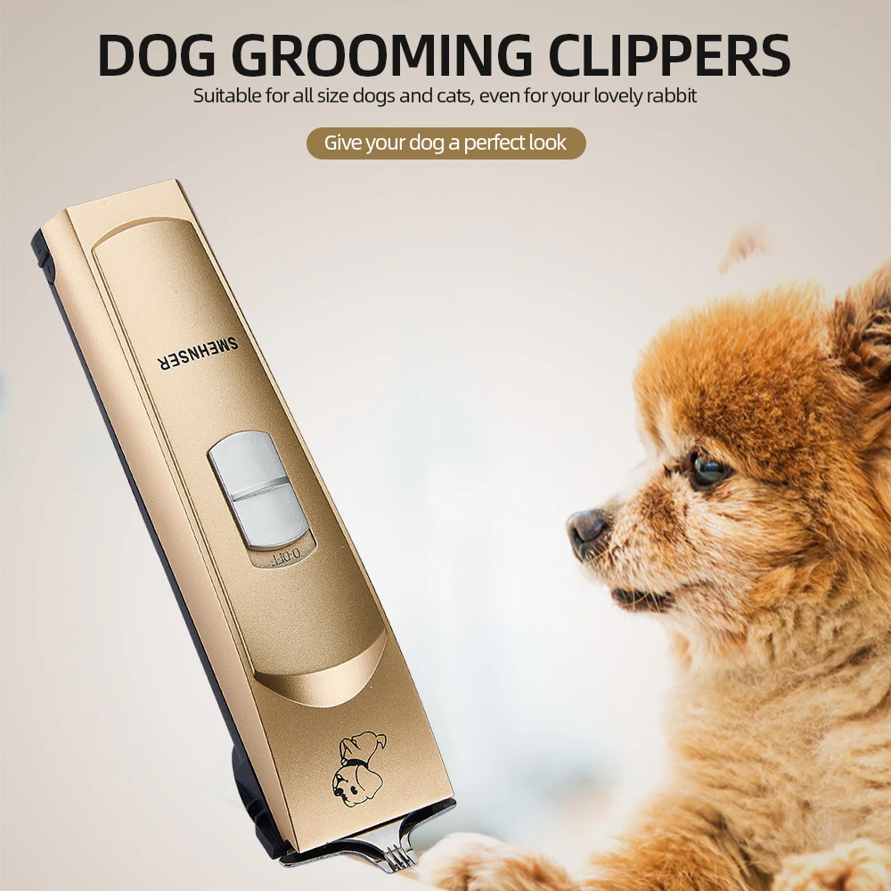 

New Rechargeable Cordless Pet Clippers Grooming Kit Dog Grooming Clippers Low Noise Dogs Cats Pets Hair Clippers Shaver Tools