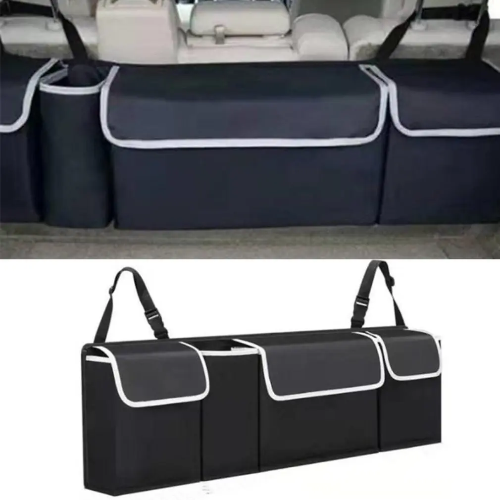 Car Trunk Organizer Box Large Capacity Auto Multiuse Tools Storage Bag Stowing Tidying Leather Folding For Emergency | Автомобили и