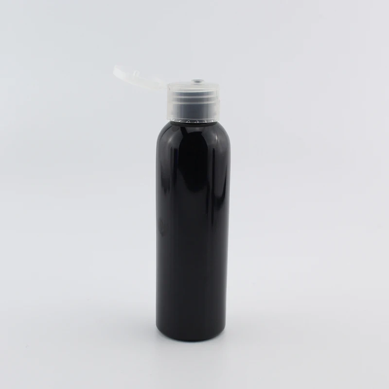 Black Bottle Clear 120 мл X 40 черный медицинский контейнер пластиковая бутылка с откидной верхней крышкой пустые бутылки для жидкого мыла флакон для шампуня и лосьона 4 унции - Цвет: Black Bottle Clear