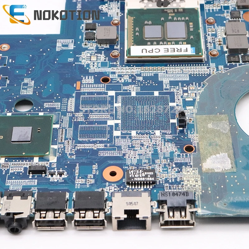 NOKOTION 595184-001 аккумулятор большой емкости DA0AX1MB6H1 для hp CQ62 CQ42 G62 G42 G72 Материнская плата ноутбука DDR3 HM55 процессор
