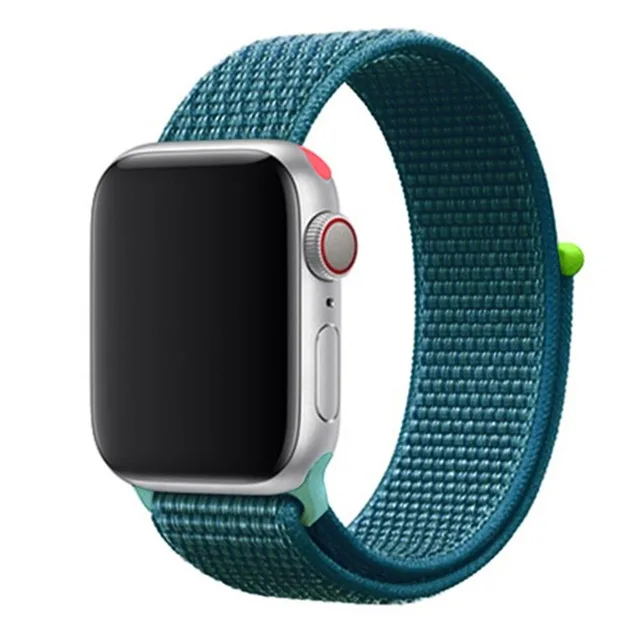 Последняя нейлоновый ремешок für apple watch группа 4 44 мм/40 мм, correa apple watch 3 42 мм/38 мм iwatch серии 4/3/2 bunte stecker чехол для телефона на руку - Цвет ремешка: Cape Blue 6 hit