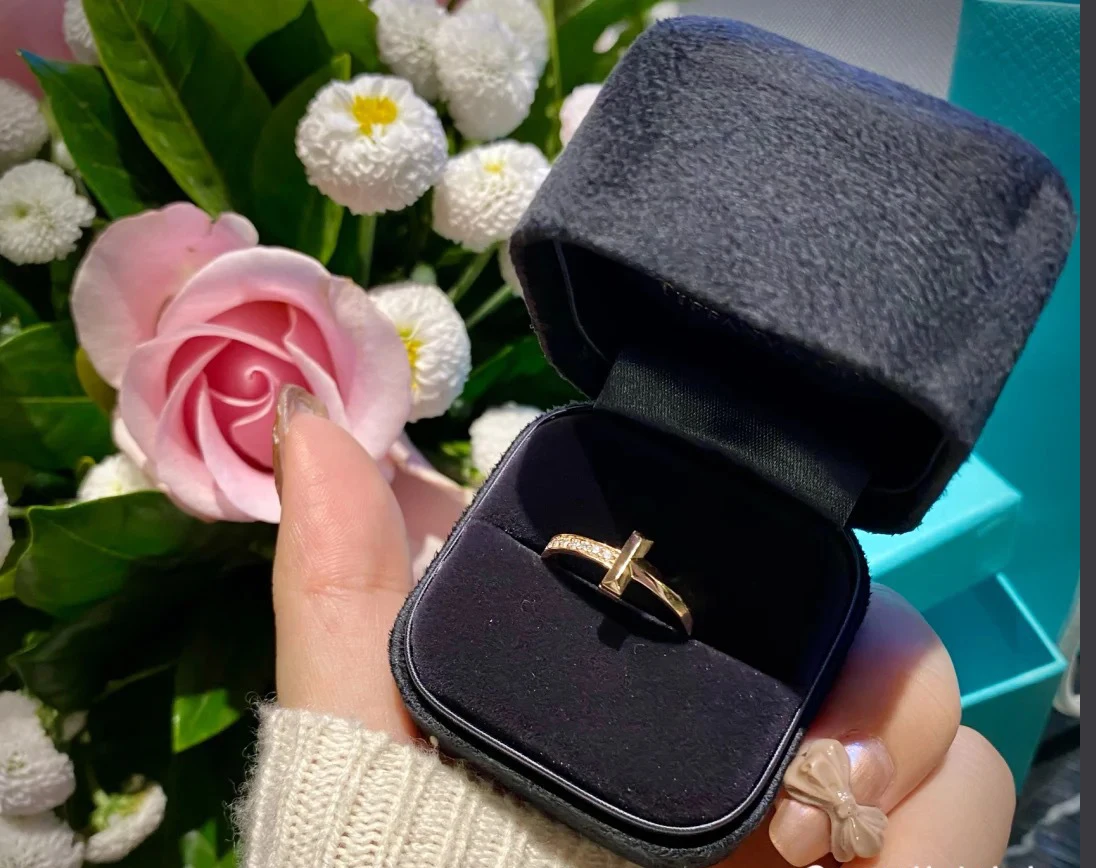 

Luxury new fine jewelry high quality ring exquisite fashion accessories finger rings beauty jewel gifts 2 color