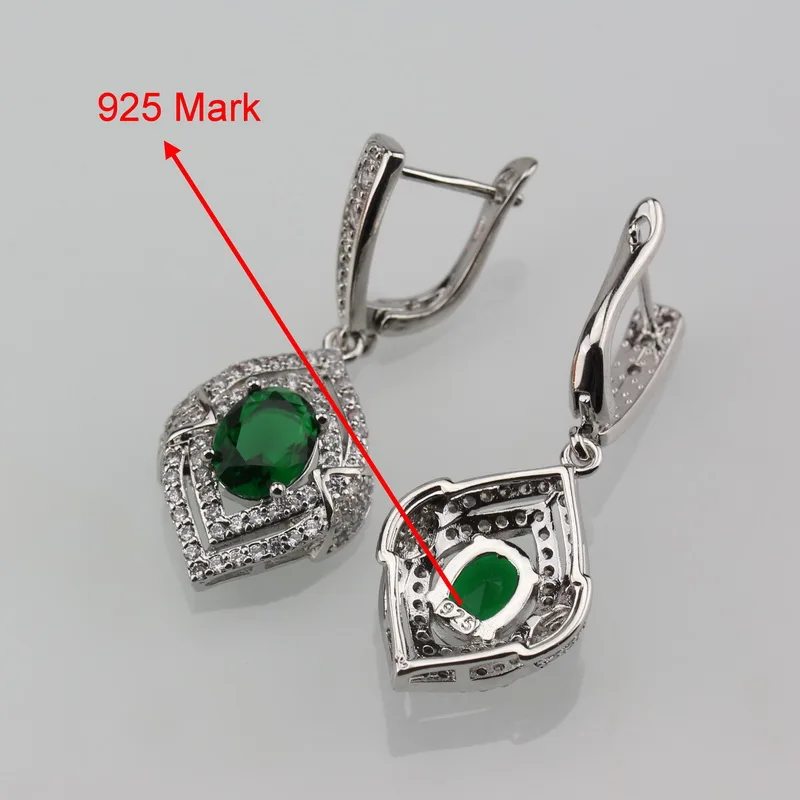 Женский комплект ювелирных изделий серьги и ожерелье серебряного цвета с