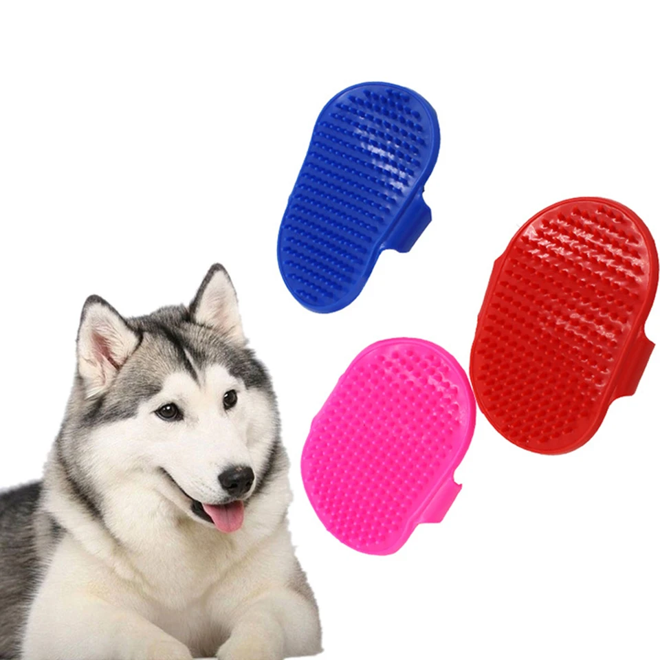 Перчатка-Расческа резиновая для кошек ванная собак ухода за шерстью массажные