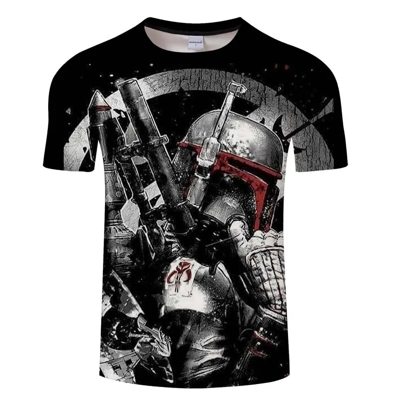 Хип хоп Звездные войны 3D футболки мужские женские летние с коротким рукавом