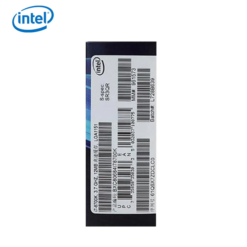 Оригинальный процессор Intel Core i7 9700K для настольных ПК 8 ядер до 3 6 ГГц Turbo