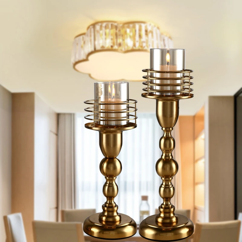 Хрустальные подсвечники для кухни стеклянные украшения дома ресторана гостиной