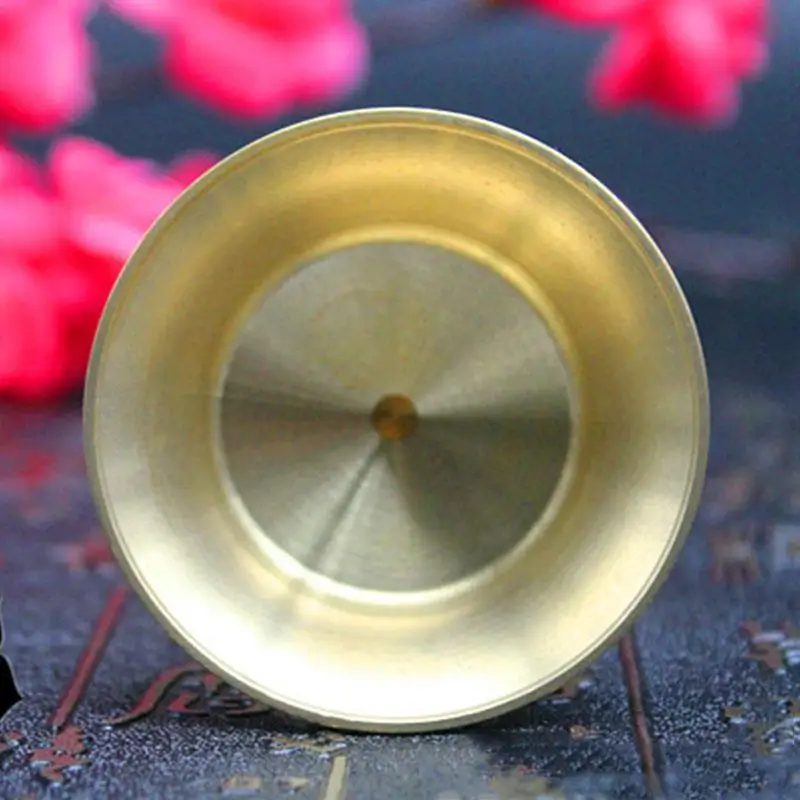 Подсвечник буддистский из чистой меди подсвечник подставка латунь