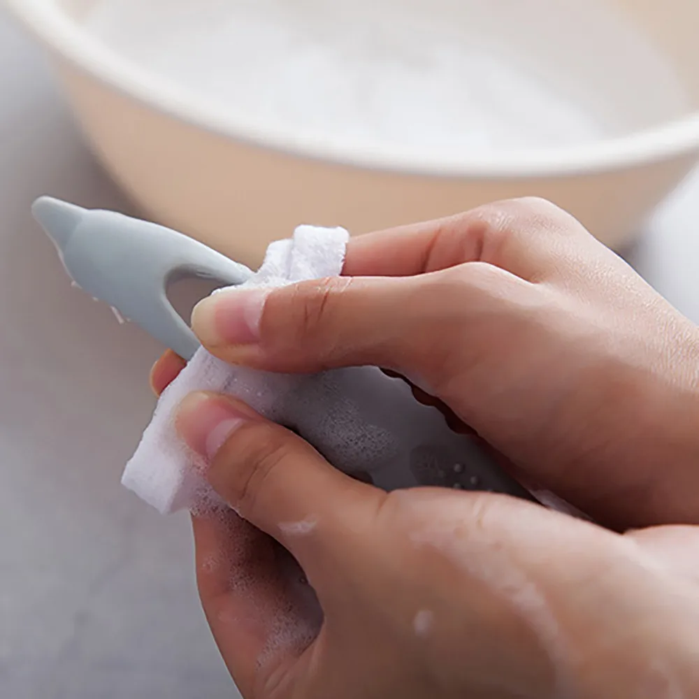 Щетка для обуви с двумя головками длинная пластиковая ручка щетка мытья щетки