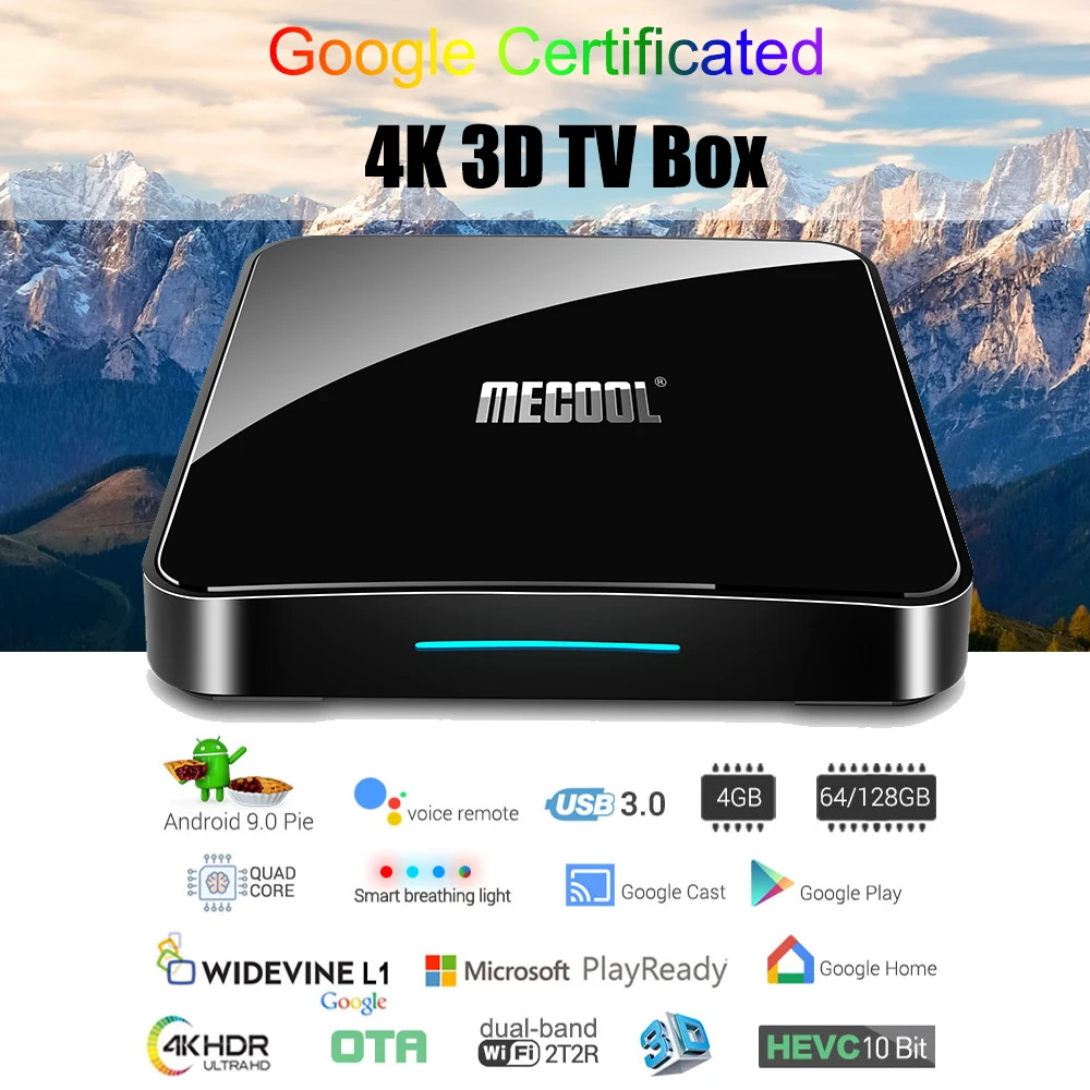 ТВ приставка KM3 A Android TV сертификат Google 9 0 4 ГБ 64 128 Amlogic S905X2 4K 5G двойной Wi Fi BT4.0 PK