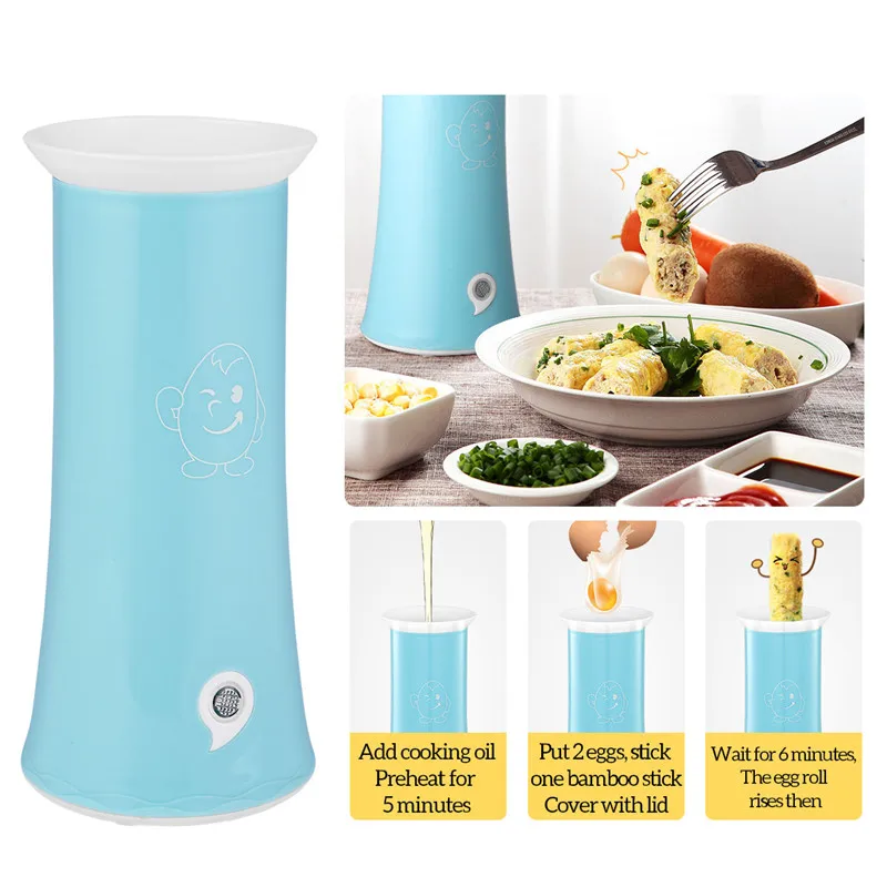 Single Tube Automatic Egg Roll Maker Electric Cooker Omelette Master Sausage Machine DIY Rapid Breakfast Making Kitchen Tool | Бытовая