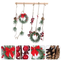 1pc christmas hanging decor xmas door pendant christmas wooden hanging ornament
