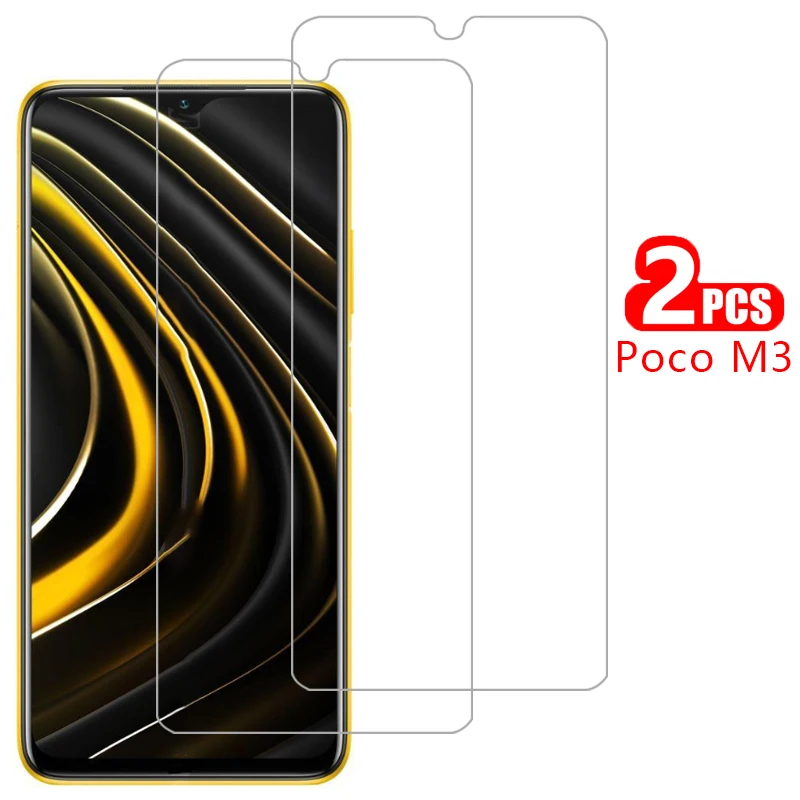 

screen protector tempered glass for xiaomi poco m3 case cover on pocom3 m 3 3m n3 protective coque 360 ksiomi xiomi xiami xaomi