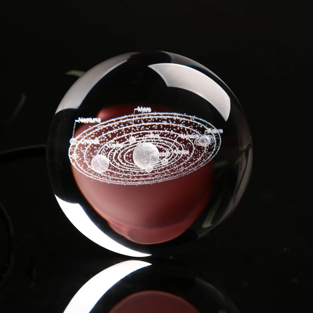 Галактические Системы мяч Миниатюрная модель планет Стекло Кристальный шар