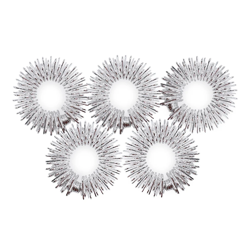 Серебряное кольцо для массажа пальцев иглоукалывания средство здоровья