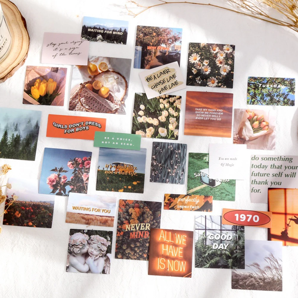 

30pcs/set Decorative Sticker Set Travel Photo DIY Srapbooking Album Diary Book Stationery Adhesive Stickers