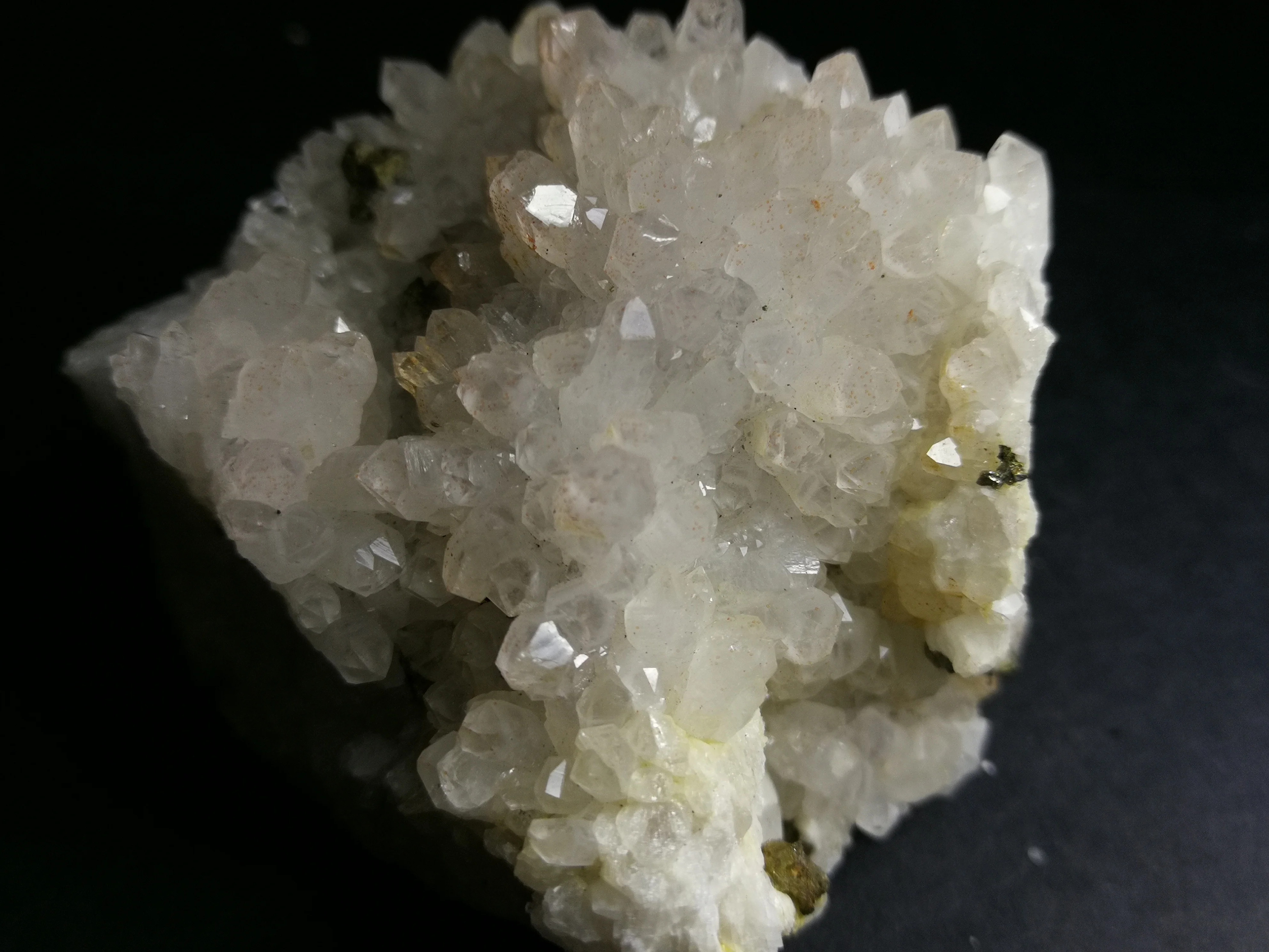 Минеральный Образец кварца gPyrite 146 3 натуральный кластер белого кристалла|Камни| |