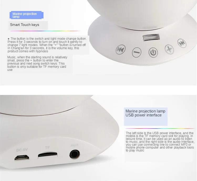 Светодиодный проектор звездного неба Star Galaxy Музыкальный с Bluetooth ночник для