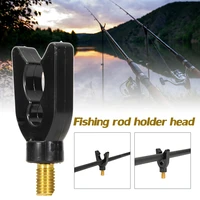 heavy carp fishing rod rest holder butt gripper fishing rod clamp stand support threaded fit mount carp fishing accessories