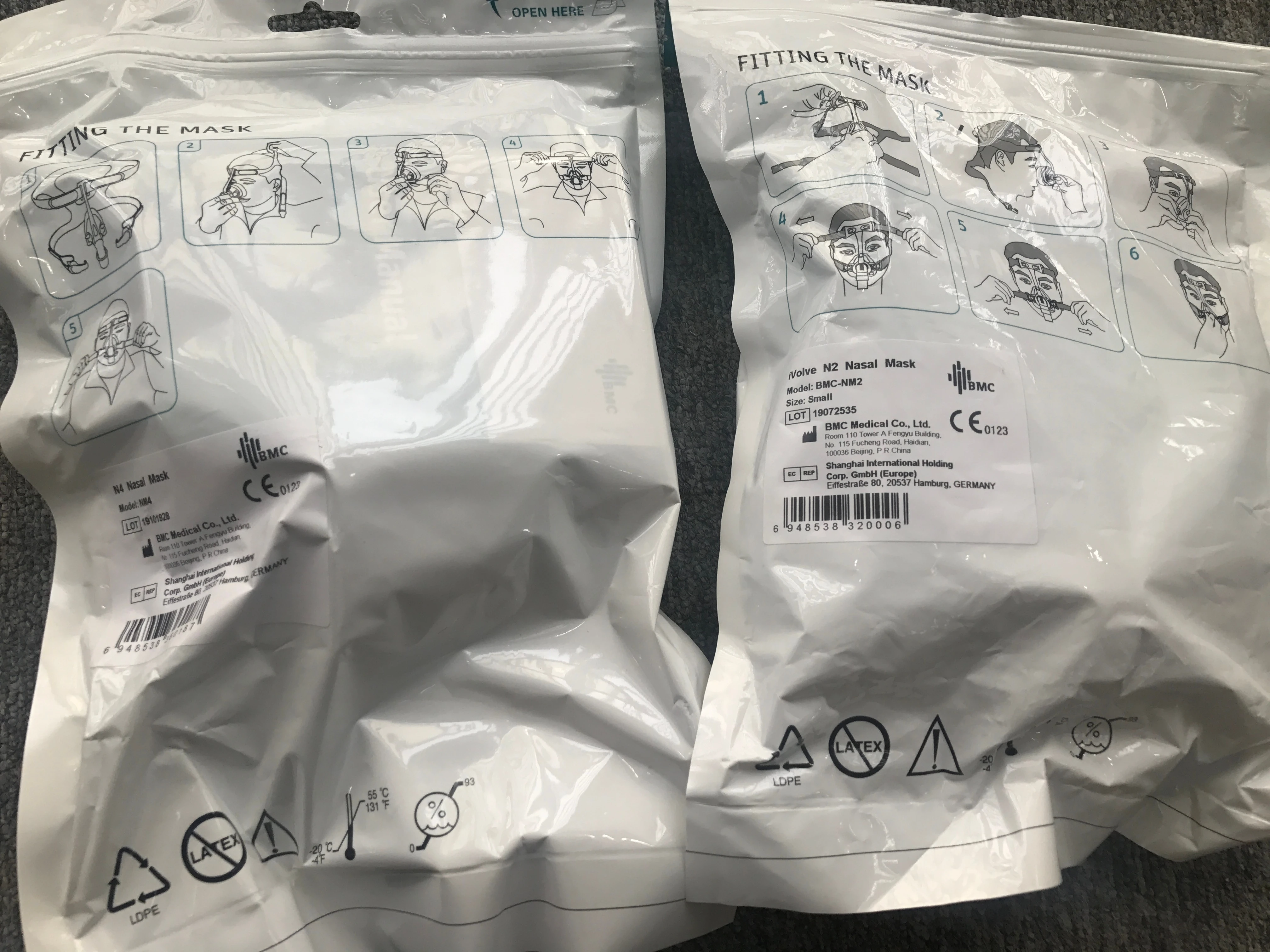 CPAP назальная маска с регулируемым головным убором и пряжкой для автоматический